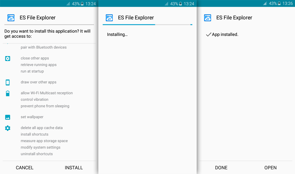 es file explorer for android