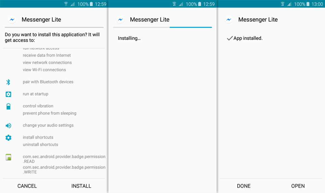 messenger lite for android