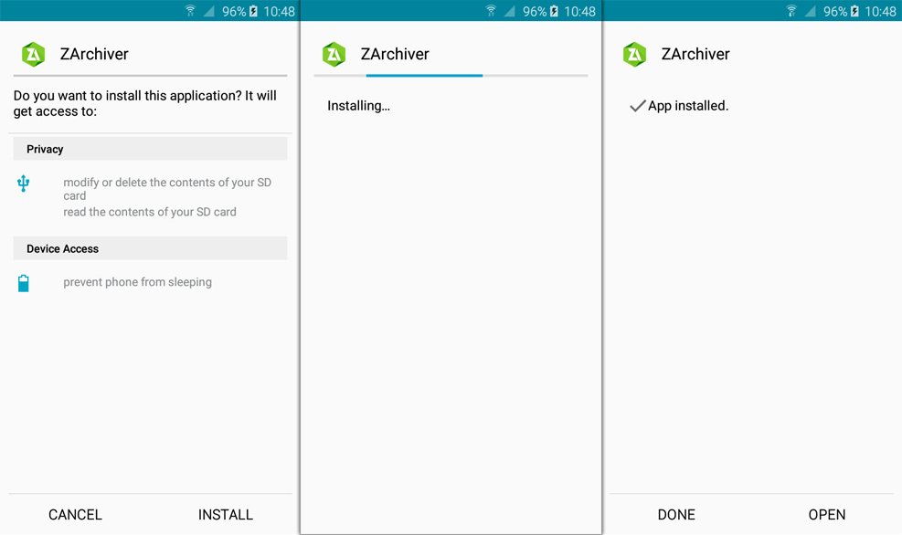 zarchiver for android