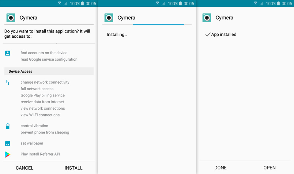 cymera for android